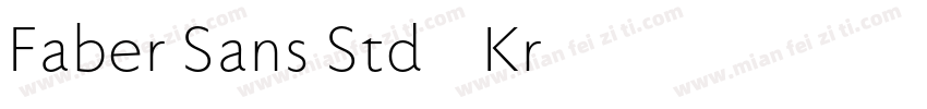 Faber Sans Std 65 Kr字体转换